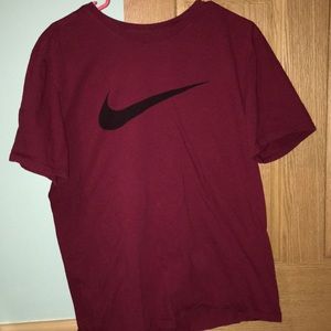 Dark Red Nike Tee